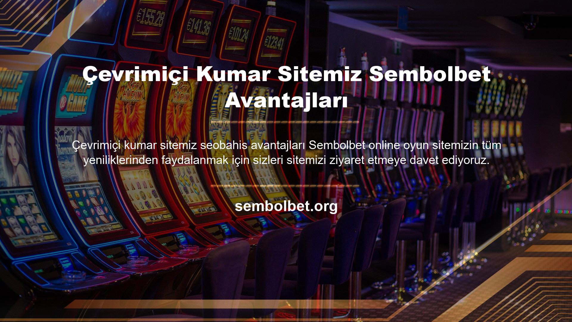 Kullanıcılarımıza sağladığımız iletişim bilgilerine ek olarak sitemizde profesyonelce hazırlanmış çok çeşitli casino oyunları bulunmaktadır