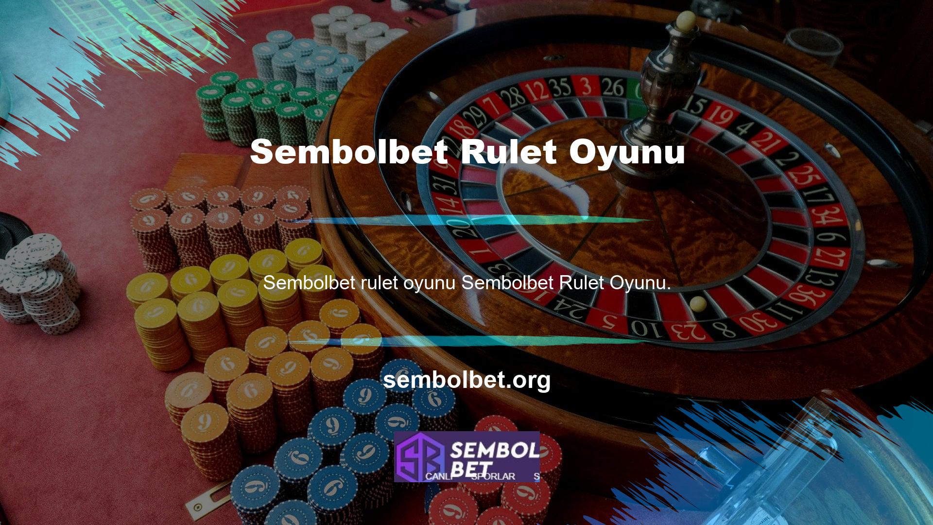 Sembolbet Roulette, ruleti çok dikkatli hale getiren ve birçok seçenek sunan şirketlerden biridir